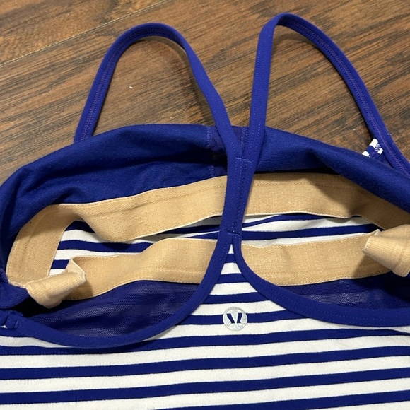 Lululemon Athletica Tank Tops - Mint, Blue, and Navy Striped - Picture 5 of 8
